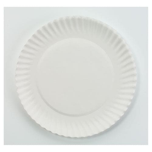 AJM Packaging Corporation White Paper Plates 6 Dia 100/pack 10 Packs/carton - Food Service - AJM Packaging Corporation