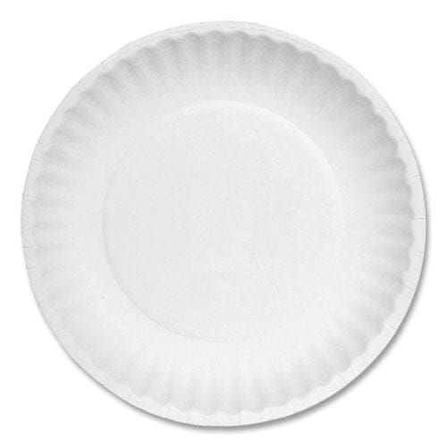 AJM Packaging Corporation White Paper Plates 6 Dia 100/pack 10 Packs/carton - Food Service - AJM Packaging Corporation