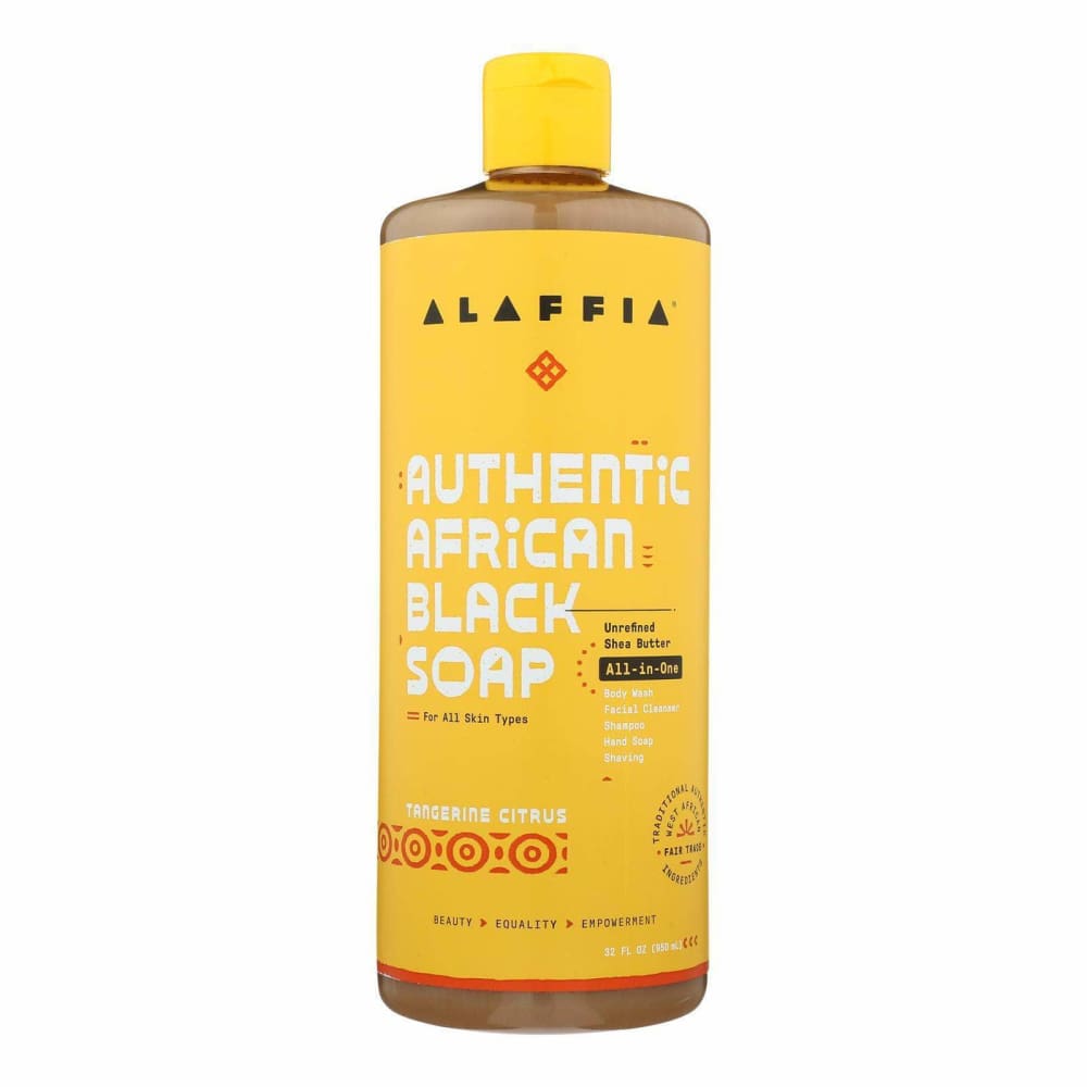 ShelHealth 2089548 Alaffia - African Black Soap - Tangerine Citrus - 32 fl oz.