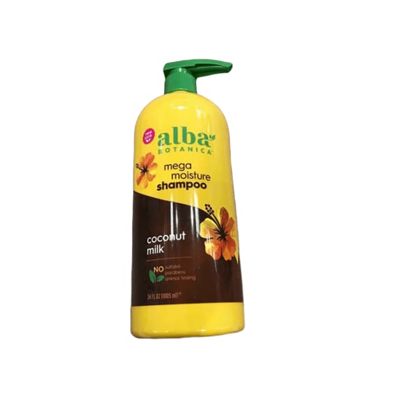 Alba Botanica Drink It Up Coconut Milk Hawaiian Shampoo, 34 oz. - ShelHealth.Com