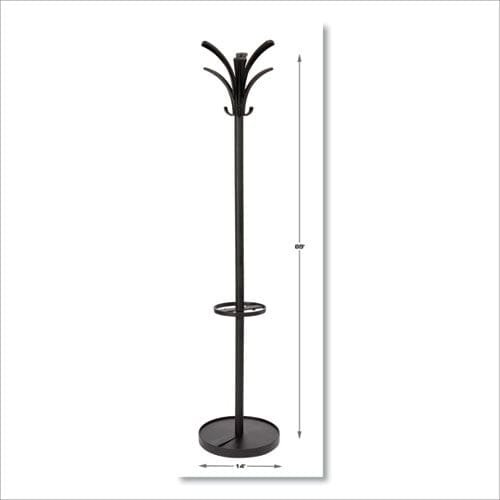 Alba Brio Coat Stand 13.75w X 13.75d X 66.25h Black - Furniture - Alba™