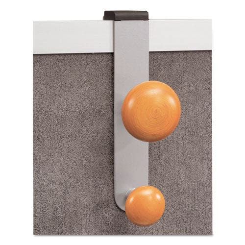 Alba Cubicle Garment Peg 1-hook 1.2 X 1.38 X 4.3 Wood Metallic Gray 1 Lb Capacity - Furniture - Alba™