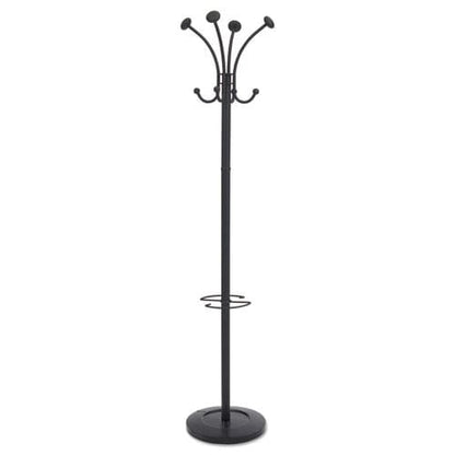 Alba Viena Coat Stand Eight Knobs Steel 16w X 16d X 70.5h Black - Furniture - Alba™