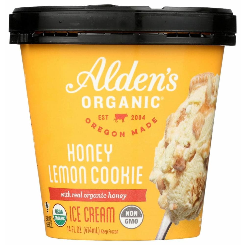 ALDENS ORGANIC Grocery > Frozen ALDENS ORGANIC: Honey Lemon Cookie Ice Cream, 14 oz