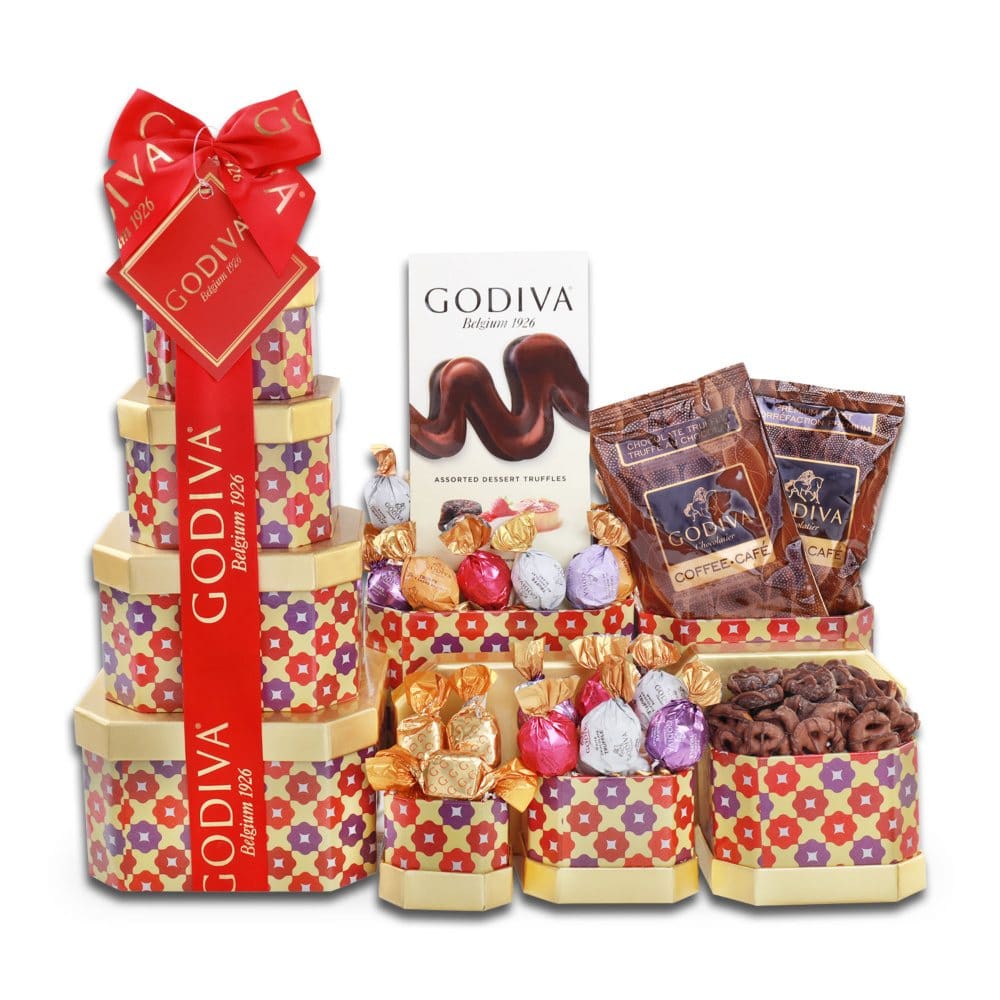 Alder Creek Gift Baskets Godiva Gift Tower - Gift Towers - Alder Creek