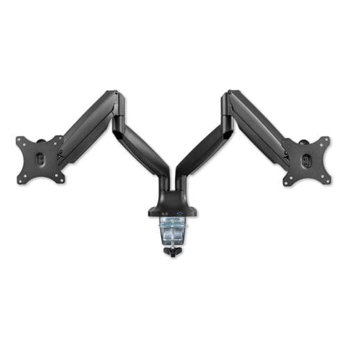 Alera Adaptivergo Dual Monitor Arm With Usb For 27 Monitors 180 Deg Rotation 30 Deg Tilt 135 Deg Pan Black Supports 11 Lb - Furniture -