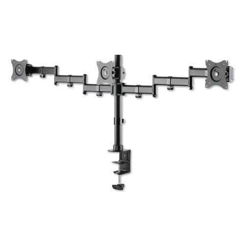 Alera Adaptivergo Pole-mount Triple Arm For 27 Monitors 360 Deg Rotation +45/-45 Deg Tilt 45 Deg Pan Black Supports 17.6 Lb - Furniture -