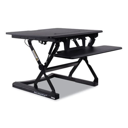 Alera Adaptivergo Two-tier Sit-stand Lifting Workstation 26.75 X 31 X 5.88 To 19.63 Black - Furniture - Alera®