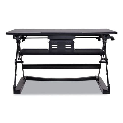 Alera Adaptivergo Two-tier Sit-stand Lifting Workstation 35.12 X 31.1 X 5.91 To 19.69 Black - Furniture - Alera®