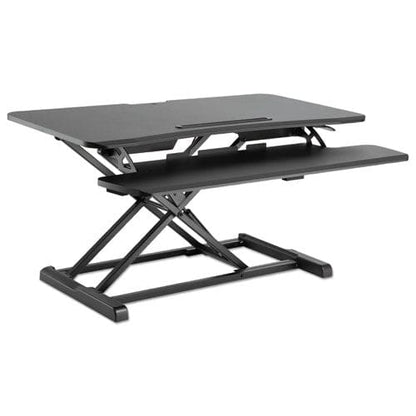 Alera Adaptivergo Two-tier Sit-stand Lifting Workstation 37.38 X 26.13 X 4.69 To 19.88 Black - Furniture - Alera®