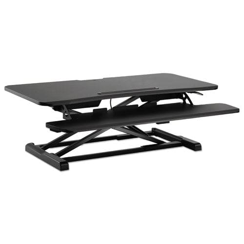 Alera Adaptivergo Two-tier Sit-stand Lifting Workstation 37.38 X 26.13 X 4.69 To 19.88 Black - Furniture - Alera®