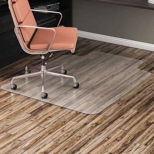 Alera All Day Use Non-studded Chair Mat For Hard Floors 36 X 48 Lipped Clear - Furniture - Alera®