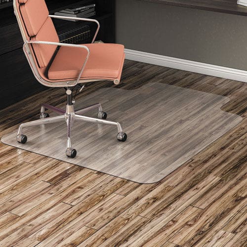 Alera All Day Use Non-studded Chair Mat For Hard Floors 46 X 60 Rectangular Clear - Furniture - Alera®