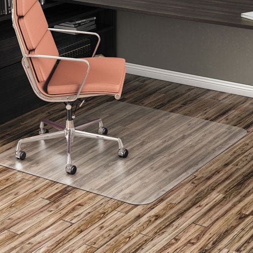 Alera All Day Use Non-studded Chair Mat For Hard Floors 46 X 60 Rectangular Clear - Furniture - Alera®