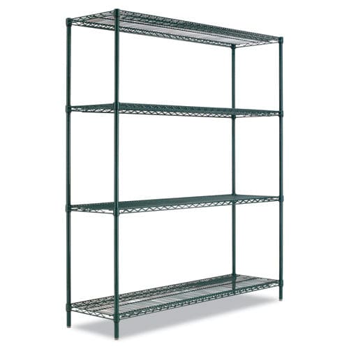 Alera All-purpose Wire Shelving Starter Kit Four-shelf 60w X 18d X 72h Black Anthracite Plus - Office - Alera®