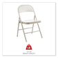 Alera Armless Steel Folding Chair Supports Up To 275 Lb Taupe Seat Taupe Back Taupe Base 4/carton - Furniture - Alera®