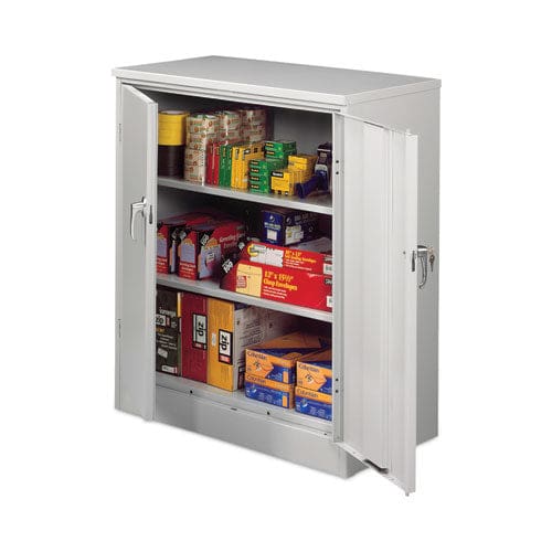 Alera Assembled 42 High Heavy-duty Welded Storage Cabinet Two Adjustable Shelves 36w X 18d Light Gray - Furniture - Alera®