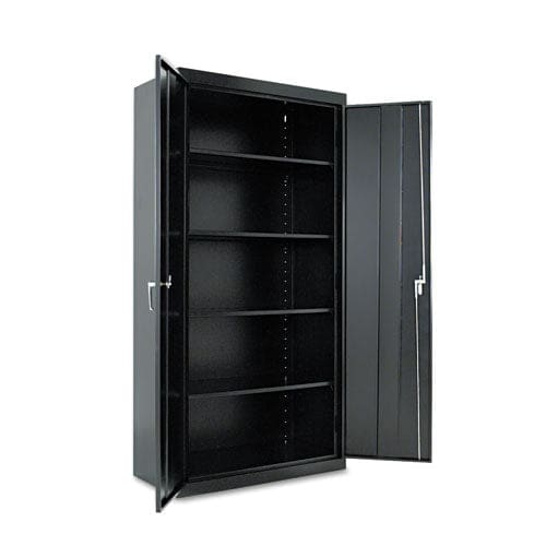 Alera Assembled 72 High Heavy-duty Welded Storage Cabinet Four Adjustable Shelves 36w X 18d Black - Furniture - Alera®