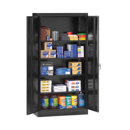 Alera Assembled 72 High Heavy-duty Welded Storage Cabinet Four Adjustable Shelves 36w X 18d Black - Furniture - Alera®