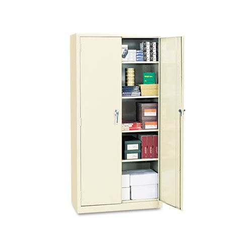 Alera Assembled 72 High Heavy-duty Welded Storage Cabinet Four Adjustable Shelves 36w X 18d Putty - Furniture - Alera®