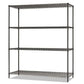 Alera Ba Plus Wire Shelving Kit Four-shelf 72w X 18d X 72h Black Anthracite Plus - Office - Alera®