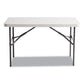 Alera Banquet Folding Table Rectangular Radius Edge 48w X 24d X 29h Platinum/charcoal - Furniture - Alera®