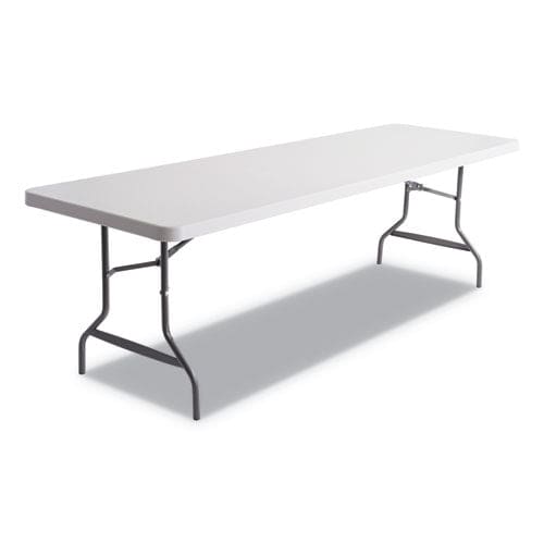 Alera Banquet Folding Table Rectangular Radius Edge 60w X 30d X 29h Platinum/charcoal - Furniture - Alera®