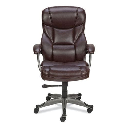 Alera Alera Birns Series High-back Task Chair Supports Up To 250 Lb 18.11 To 22.05 Seat Height Brown Seat/back Chrome Base - Furniture -