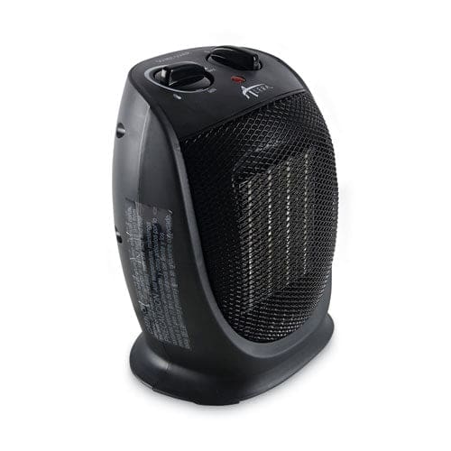 Alera Ceramic Heater 1,500 W 7.12 X 5.87 X 8.75 Black - Janitorial & Sanitation - Alera®