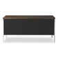 Alera Double Pedestal Steel Credenza 60w X 24d X 29.5h Mocha/black - Furniture - Alera®