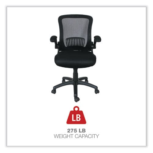 Alera Alera Eb-e Series Swivel/tilt Mid-back Mesh Chair Supports Up To 275 Lb 18.11 To 22.04 Seat Height Black - Furniture - Alera®