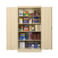 Alera Economy Assembled Storage Cabinet 36w X 18d X 72h Putty - Furniture - Alera®