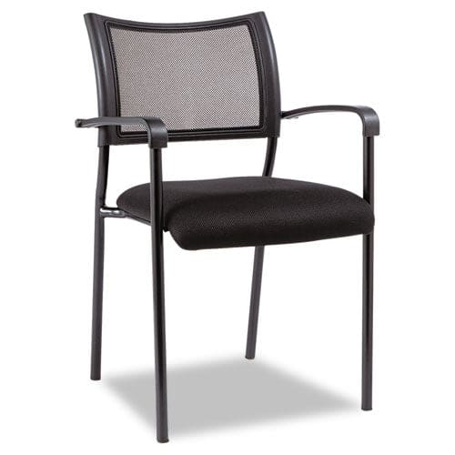 Alera Alera Eikon Series Stacking Mesh Guest Chair 20.86 X 24.01 X 33.07 Black Seat Black Back Black Base 2/carton - Furniture - Alera®