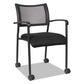 Alera Alera Eikon Series Stacking Mesh Guest Chair 20.86 X 24.01 X 33.07 Black Seat Black Back Black Base 2/carton - Furniture - Alera®