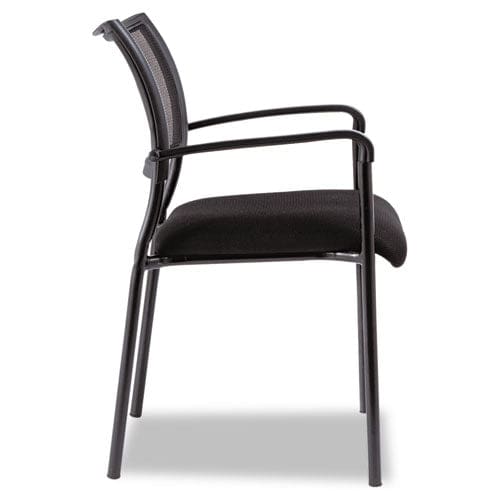 Alera Alera Eikon Series Stacking Mesh Guest Chair 20.86 X 24.01 X 33.07 Black Seat Black Back Black Base 2/carton - Furniture - Alera®