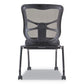 Alera Alera Elusion Mesh Nesting Chairs Supports Up To 275 Lb 18.1 Seat Height Black Seat Black Back Black Base 2/carton - Furniture -