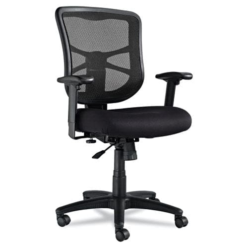 Alera Alera Elusion Series Mesh Mid-back Swivel/tilt Chair Supports Up To 275 Lb 17.9 To 21.6 Seat Height Black - Furniture - Alera®