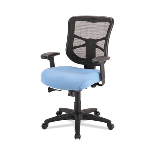 Alera Alera Elusion Series Mesh Mid-back Swivel/tilt Chair Supports Up To 275 Lb 17.9 To 21.8 Seat Height Light Blue Seat - Furniture -