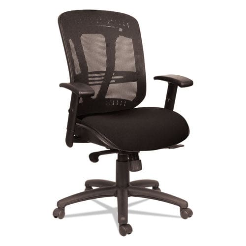 Alera Alera Eon Series Multifunction Mid-back Cushioned Mesh Chair Supports Up To 275 Lb 18.11 To 21.37 Seat Height Black - Furniture -