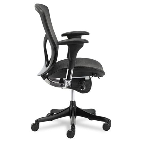 Alera Alera Eq Series Ergonomic Multifunction Mid-back Mesh Chair Supports Up To 250 Lb Black - Furniture - Alera®