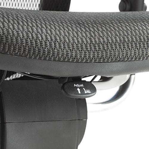 Alera Alera Eq Series Ergonomic Multifunction Mid-back Mesh Chair Supports Up To 250 Lb Black Seat/back Aluminum Base - Furniture - Alera®