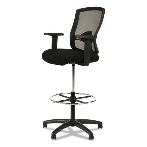 Alera Alera Etros Series Mesh Stool Supports Up To 275 Lb 25.19 To 35.23 Seat Height Black - Office - Alera®