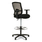 Alera Alera Etros Series Mesh Stool Supports Up To 275 Lb 25.19 To 35.23 Seat Height Black - Office - Alera®