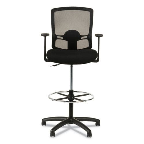 Alera Alera Etros Series Mesh Stool Supports Up To 275 Lb 25.19 To 35.23 Seat Height Black - Office - Alera®