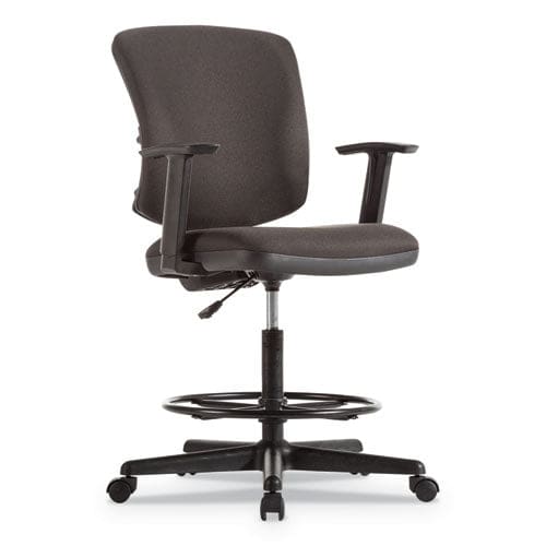 Alera Alera Everyday Task Stool Bonded Leather Seat/back Supports Up To 275 Lb 20.9 To 29.6 Seat Height Black - Office - Alera®