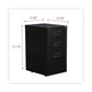 Alera File Pedestal Left Or Right 3-drawers: Box/box/file Legal/letter Black 14.96 X 19.29 X 27.75 - Furniture - Alera®