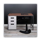 Alera File Pedestal Left Or Right 3-drawers: Box/box/file Legal/letter Light Gray 14.96 X 19.29 X 27.75 - Furniture - Alera®