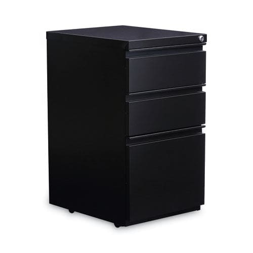 Alera File Pedestal With Full-length Pull Left Or Right 3-drawers: Box/box/file Legal/letter Black 14.96 X 19.29 X 27.75 - Furniture -