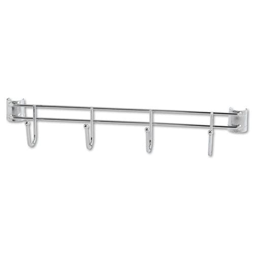 Alera Hook Bars For Wire Shelving Four Hooks 18 Deep Silver 2 Bars/pack - Furniture - Alera®