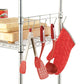 Alera Hook Bars For Wire Shelving Four Hooks 18 Deep Silver 2 Bars/pack - Furniture - Alera®